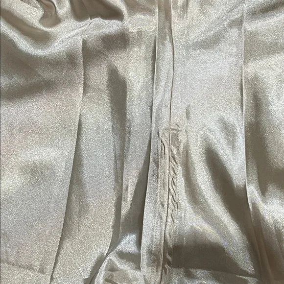 EVNL Chic Cream Satin VINTAGE Slip Dress, ADJUSTABLE SIDE RUCHING. SIZE M - Picture 11 of 11